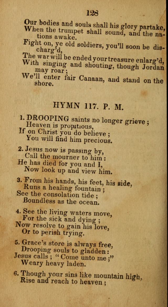 Social and Camp-meeting Songs, for the Pious (9th ed. enl.) page 128