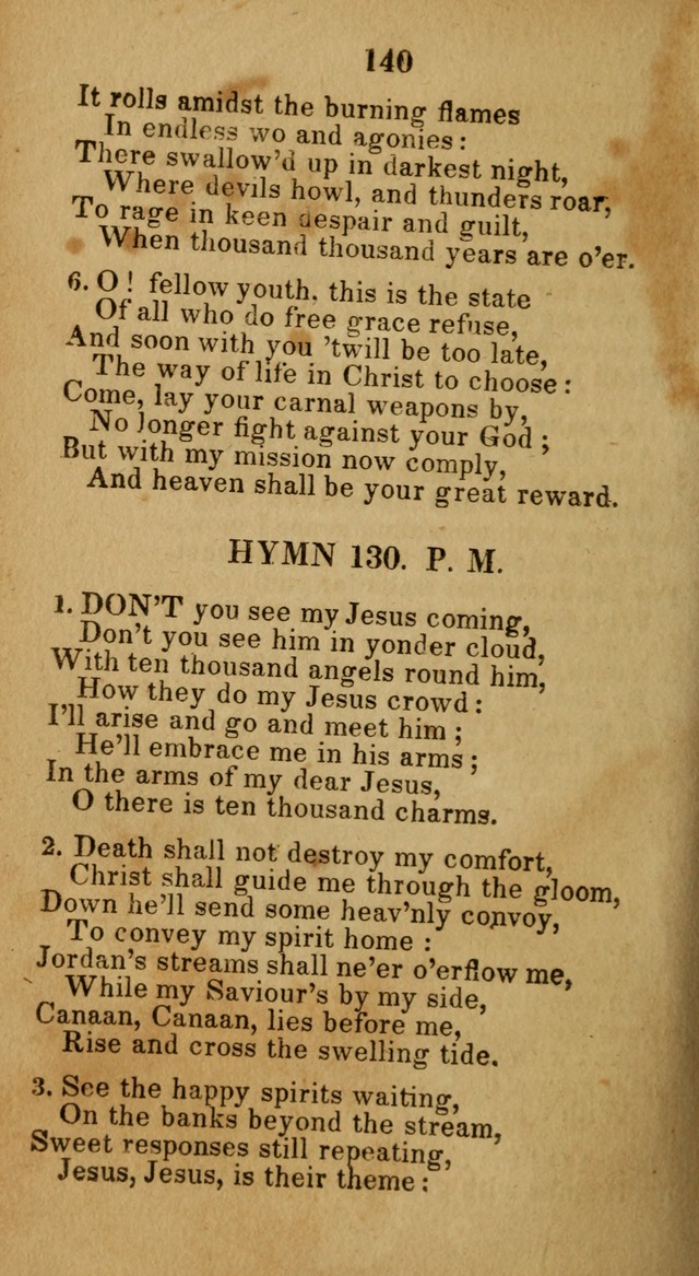 Social and Camp-meeting Songs, for the Pious (9th ed. enl.) page 140