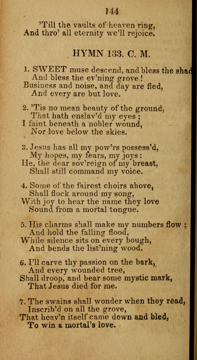 Social and Camp-meeting Songs, for the Pious (9th ed. enl.) page 144