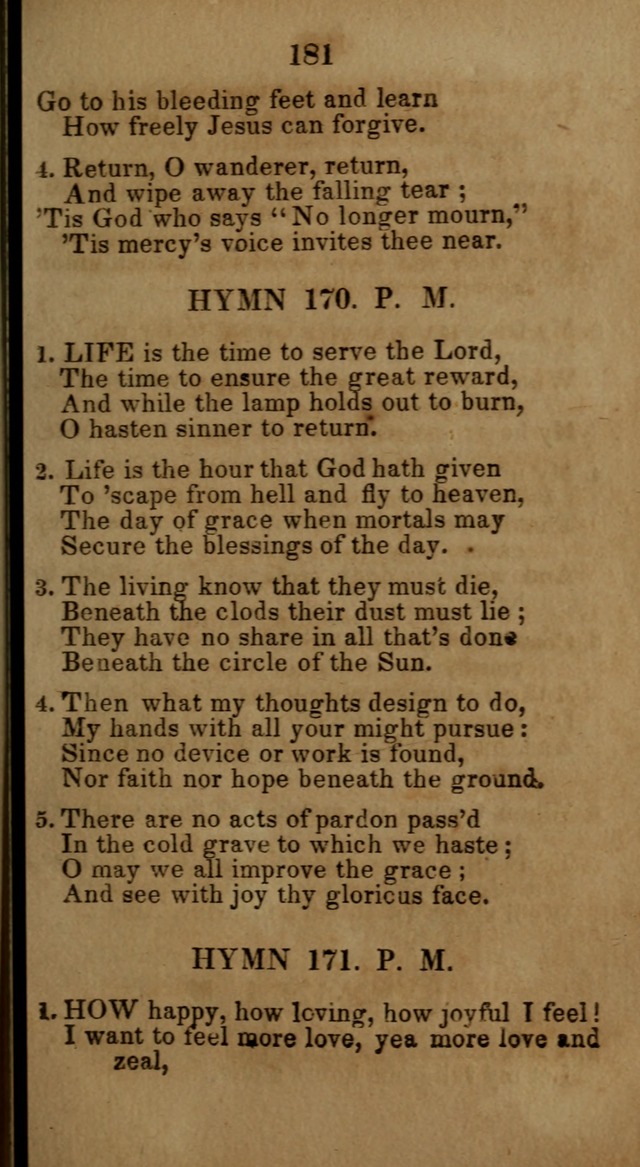 Social and Camp-meeting Songs, for the Pious (9th ed. enl.) page 181