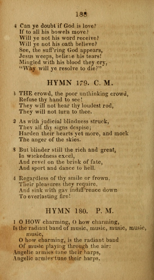 Social and Camp-meeting Songs, for the Pious (9th ed. enl.) page 188