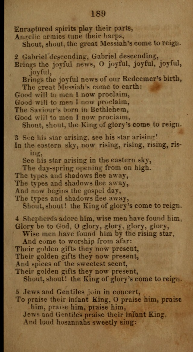 Social and Camp-meeting Songs, for the Pious (9th ed. enl.) page 189