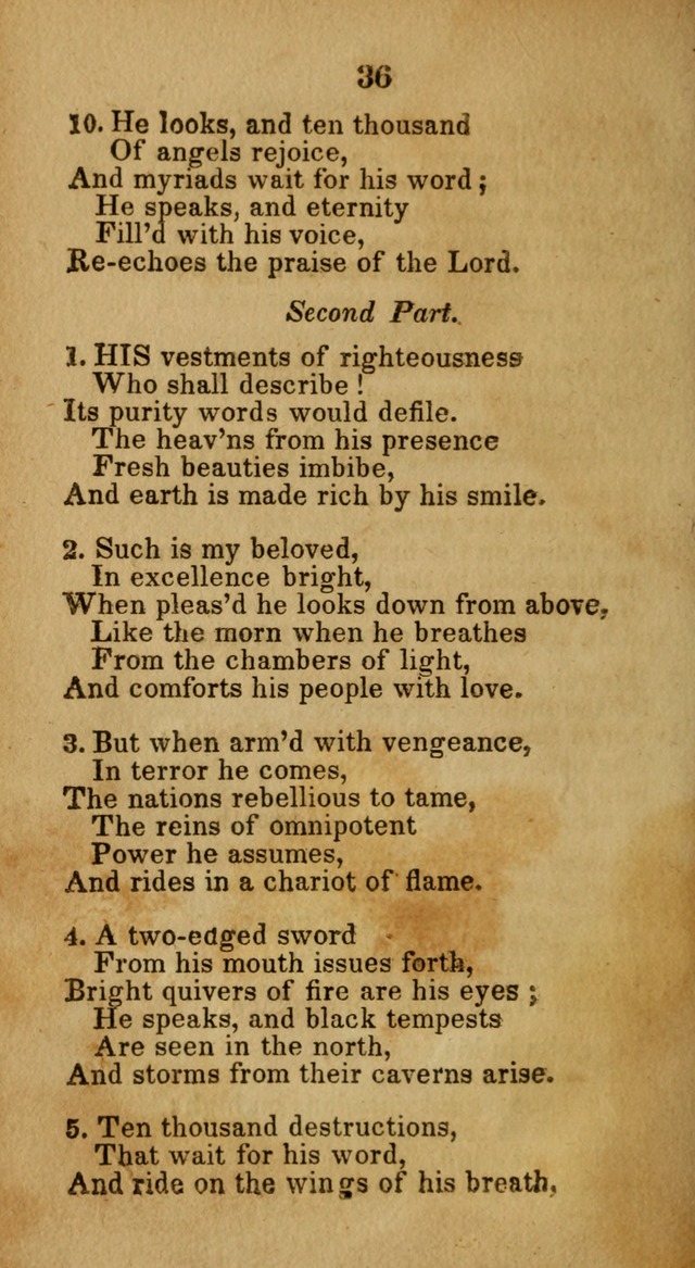 Social and Camp-meeting Songs, for the Pious (9th ed. enl.) page 36