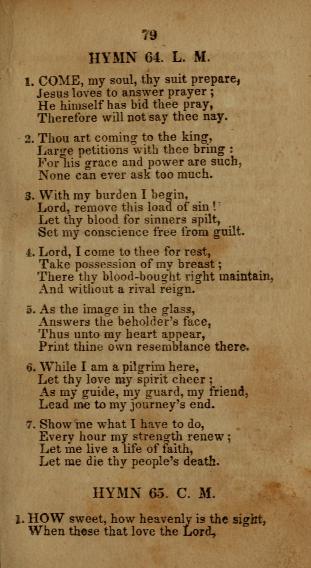 Social and Camp-meeting Songs, for the Pious (9th ed. enl.) page 79