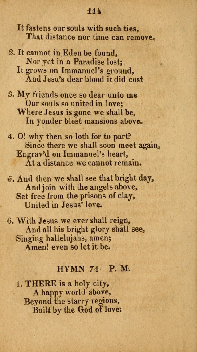 Social and Campmeeting Songs For the Pious (4th ed.) page 114