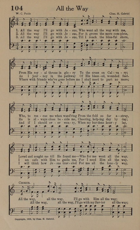 Songs of Conquest: for Use in Public Worship, Prayer Services, Camp Meetings, Evangelistic Campaigns, Young People