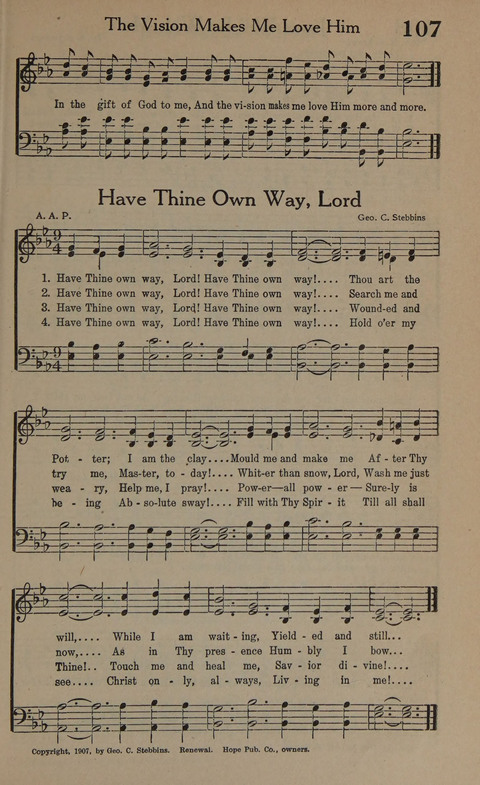 Songs of Conquest: for Use in Public Worship, Prayer Services, Camp Meetings, Evangelistic Campaigns, Young People