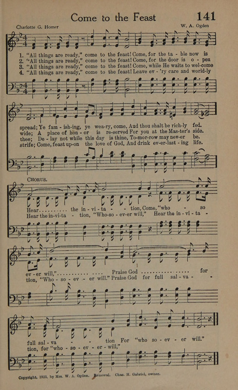 Songs of Conquest: for Use in Public Worship, Prayer Services, Camp Meetings, Evangelistic Campaigns, Young People