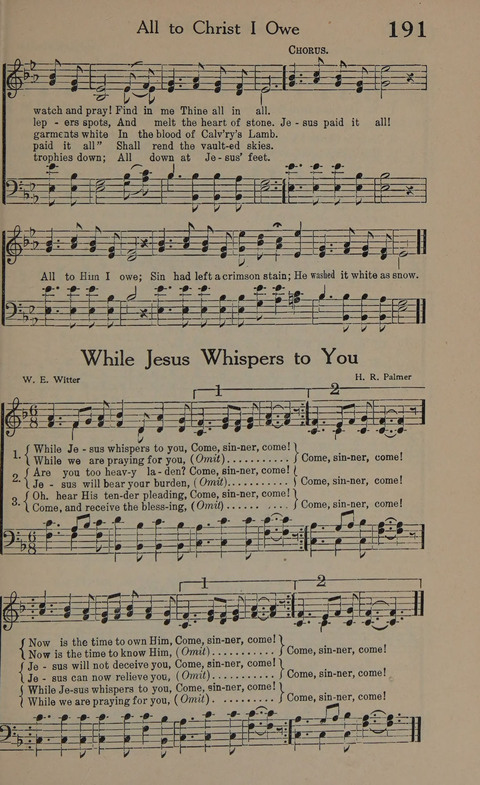 Songs of Conquest: for Use in Public Worship, Prayer Services, Camp Meetings, Evangelistic Campaigns, Young People