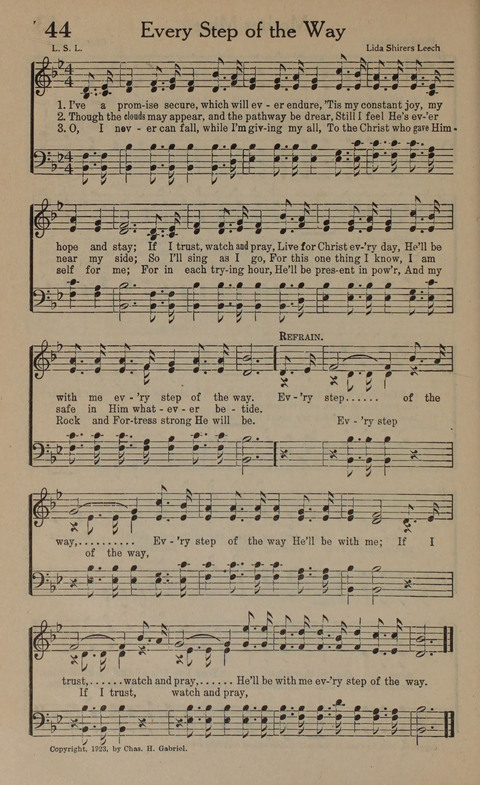 Songs of Conquest: for Use in Public Worship, Prayer Services, Camp Meetings, Evangelistic Campaigns, Young People