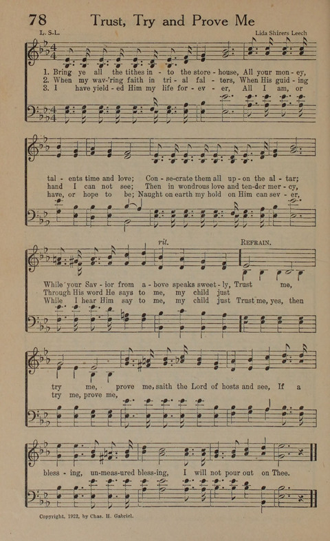 Songs of Conquest: for Use in Public Worship, Prayer Services, Camp Meetings, Evangelistic Campaigns, Young People