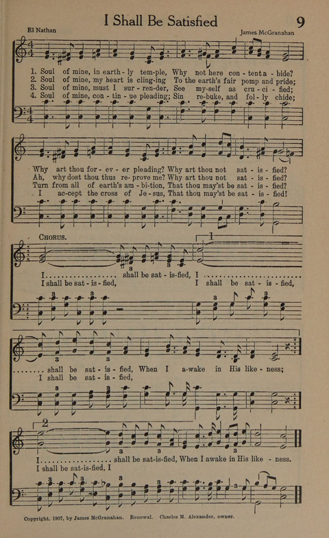 Songs of Conquest: for Use in Public Worship, Prayer Services, Camp Meetings, Evangelistic Campaigns, Young People