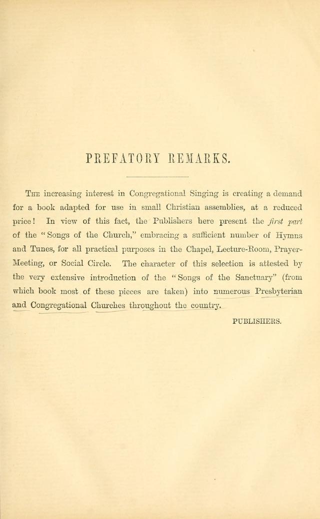 Songs for Christian worship in the Chapel and Family: selected from the "Songs of the church" page 12