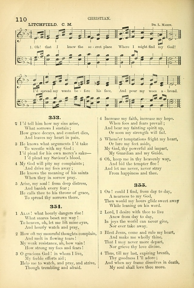 Songs for Christian worship in the Chapel and Family: selected from the "Songs of the church" page 123