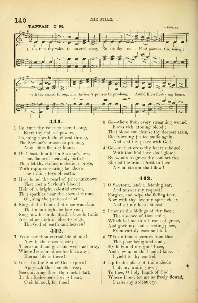 Songs for Christian worship in the Chapel and Family: selected from the "Songs of the church" page 153