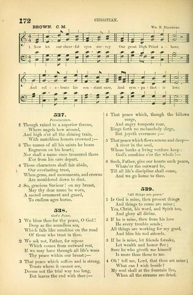 Songs for Christian worship in the Chapel and Family: selected from the "Songs of the church" page 185