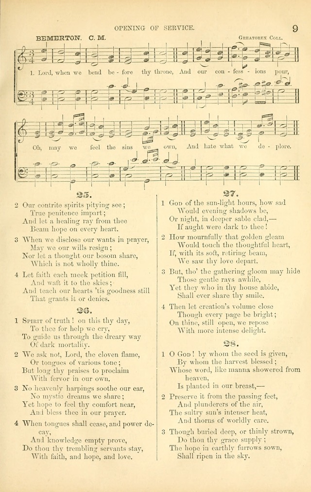 Songs for Christian worship in the Chapel and Family: selected from the "Songs of the church" page 22