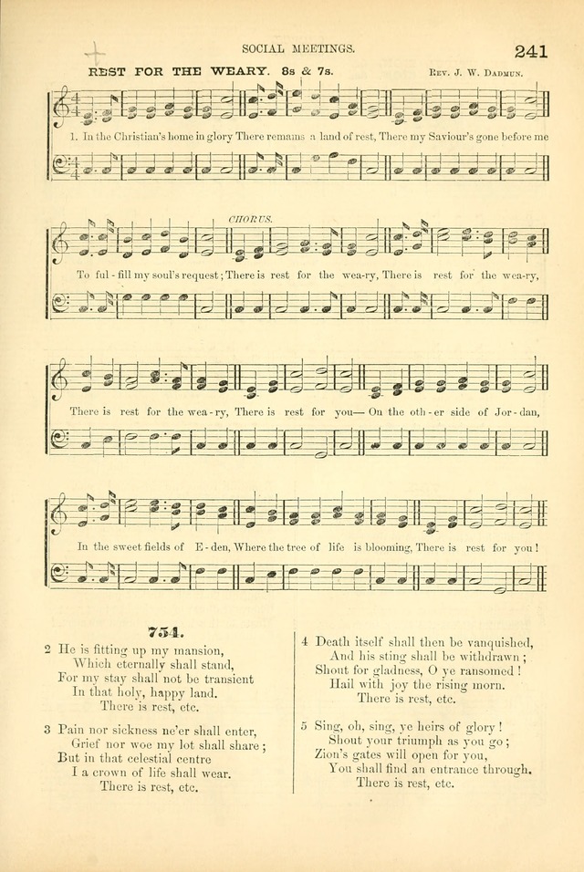 Songs for Christian worship in the Chapel and Family: selected from the "Songs of the church" page 254