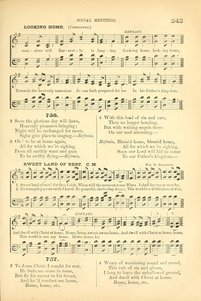 Songs for Christian worship in the Chapel and Family: selected from the "Songs of the church" page 256