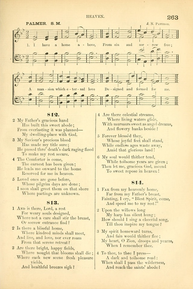 Songs for Christian worship in the Chapel and Family: selected from the "Songs of the church" page 276