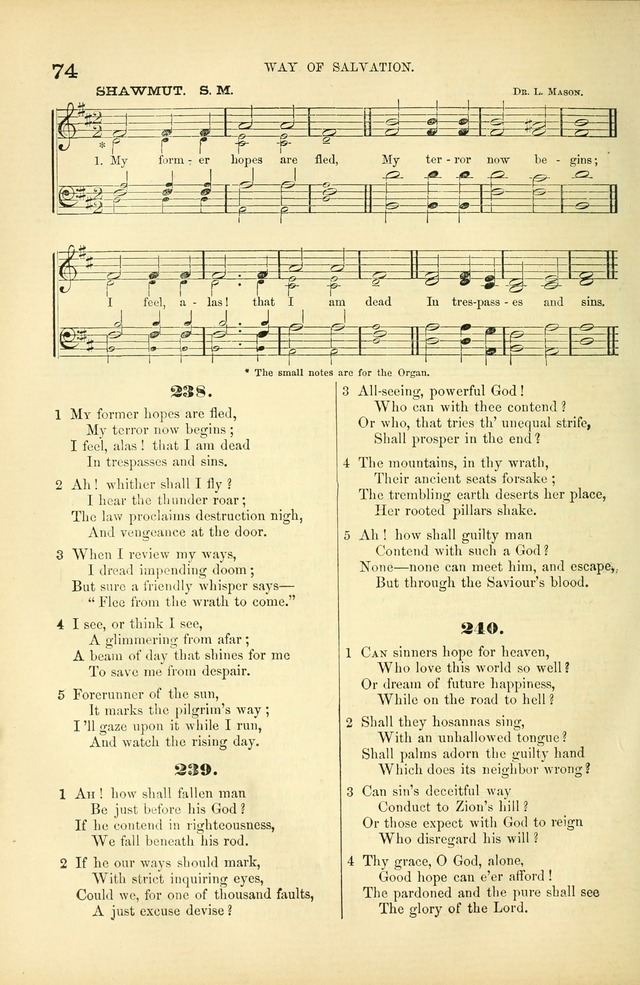 Songs for Christian worship in the Chapel and Family: selected from the "Songs of the church" page 87