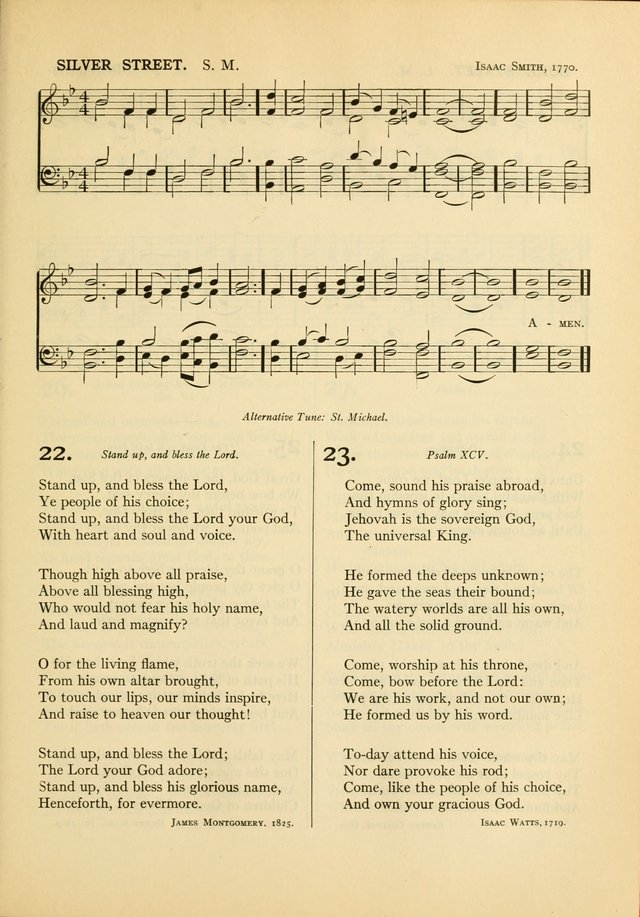 Services for Congregational Worship. The New Hymn and Tune Book page 109