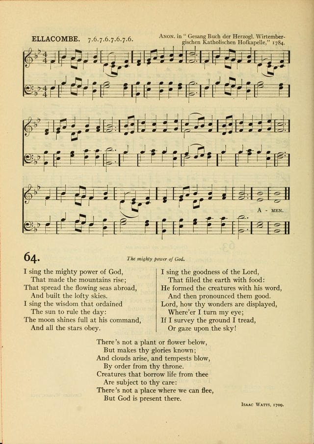 Services for Congregational Worship. The New Hymn and Tune Book page 136