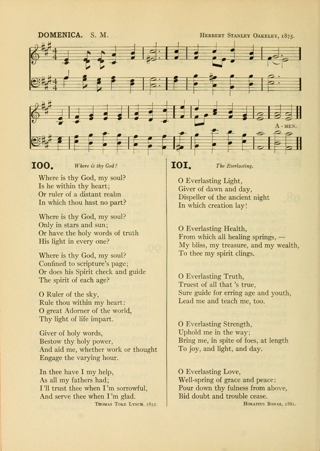 Services for Congregational Worship. The New Hymn and Tune Book page 158