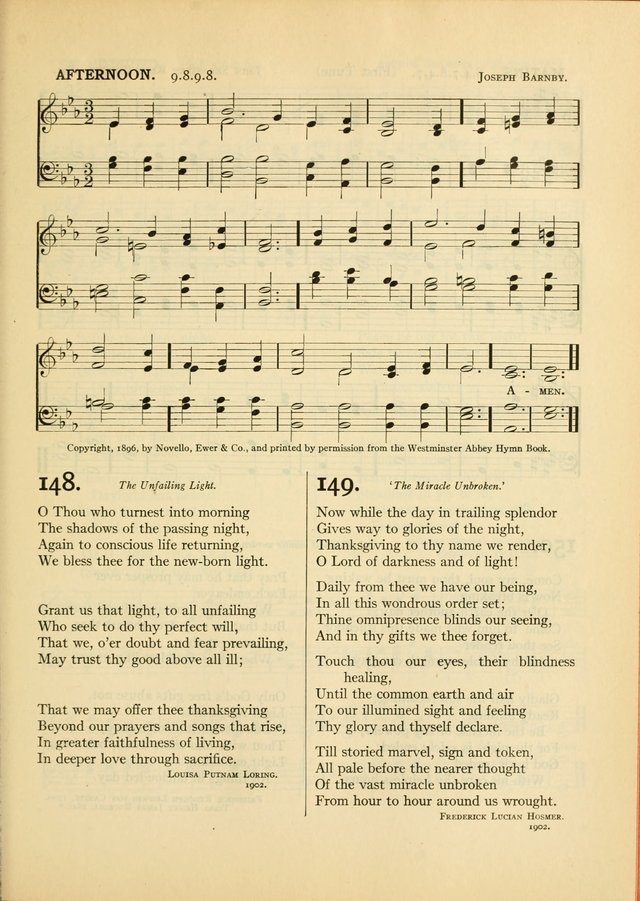 Services for Congregational Worship. The New Hymn and Tune Book page 189