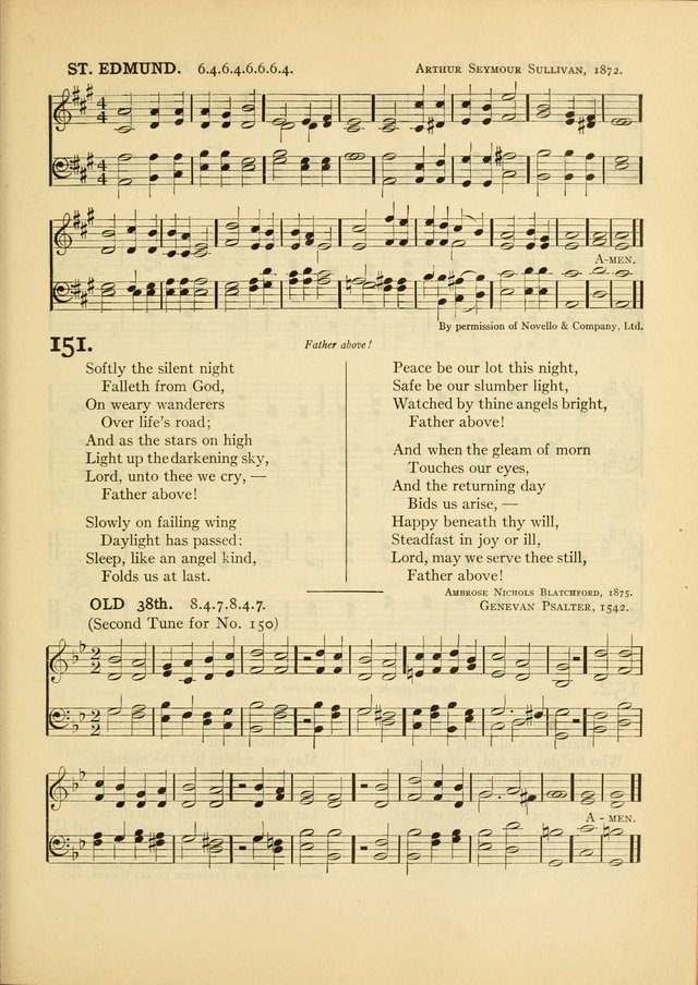 Services for Congregational Worship. The New Hymn and Tune Book page 191