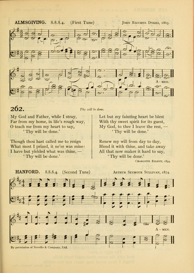 Services for Congregational Worship. The New Hymn and Tune Book page 275