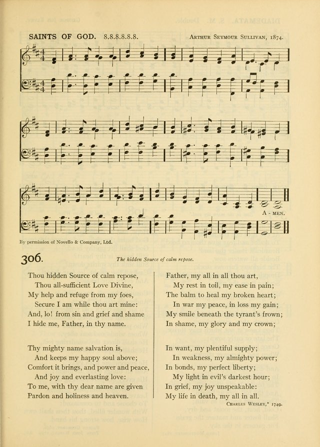 Services for Congregational Worship. The New Hymn and Tune Book page 309