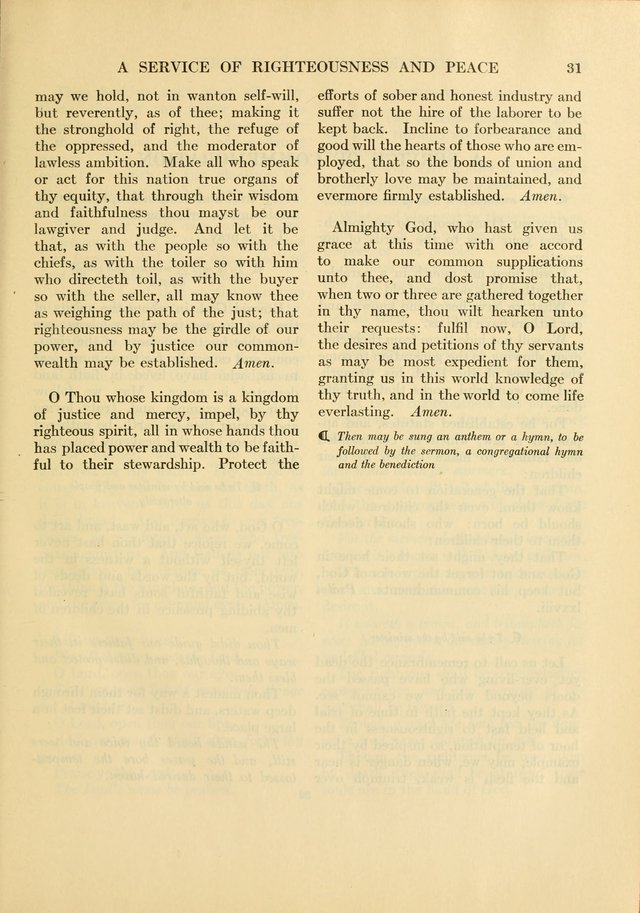 Services for Congregational Worship. The New Hymn and Tune Book page 31