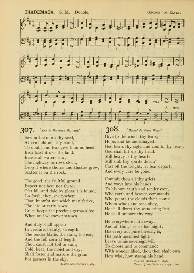 Services for Congregational Worship. The New Hymn and Tune Book page 310