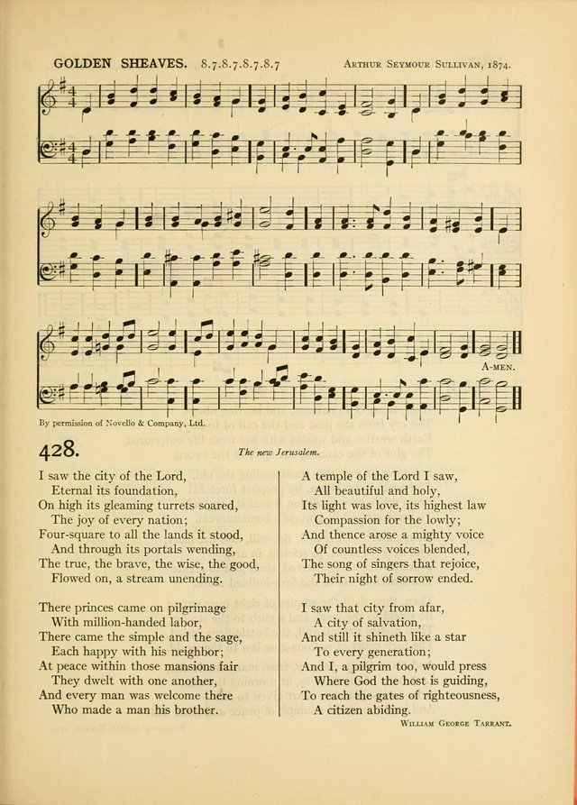 Services for Congregational Worship. The New Hymn and Tune Book page 393