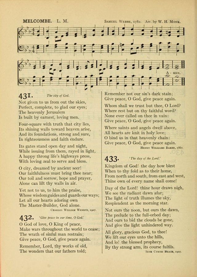 Services for Congregational Worship. The New Hymn and Tune Book page 396