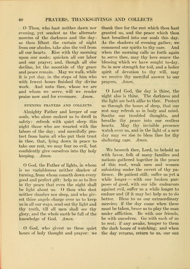 Services for Congregational Worship. The New Hymn and Tune Book page 40