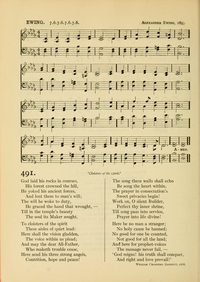 Services for Congregational Worship. The New Hymn and Tune Book page 438