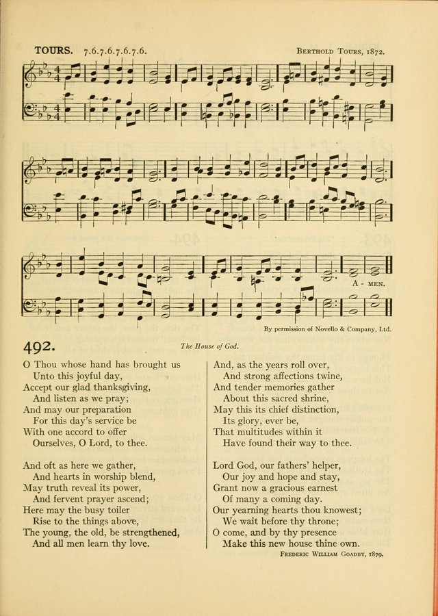 Services for Congregational Worship. The New Hymn and Tune Book page 439