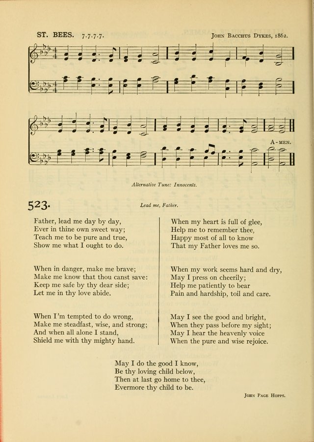 Services for Congregational Worship. The New Hymn and Tune Book page 462