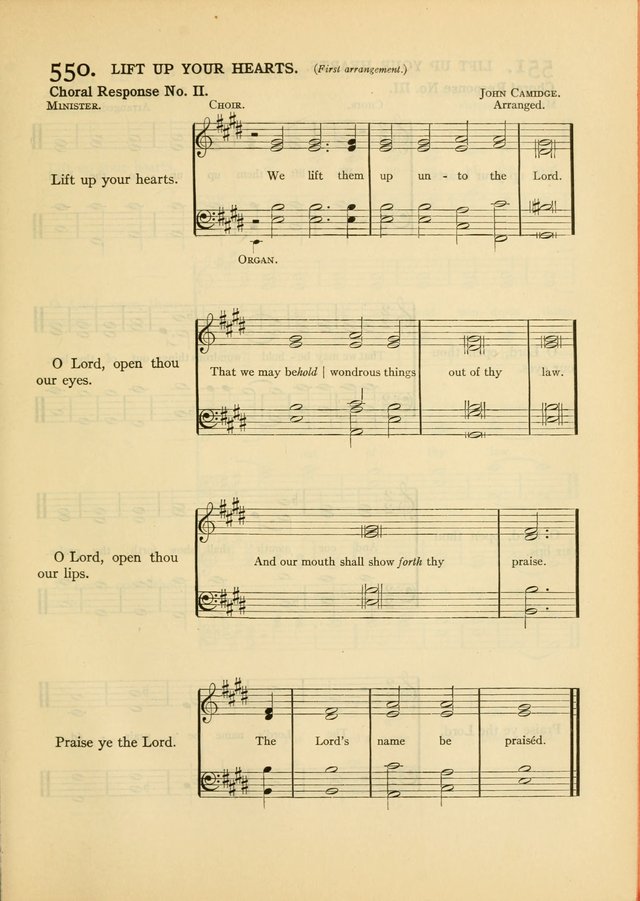 Services for Congregational Worship. The New Hymn and Tune Book page 485