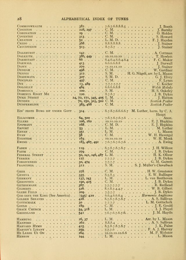 Services for Congregational Worship. The New Hymn and Tune Book page 536