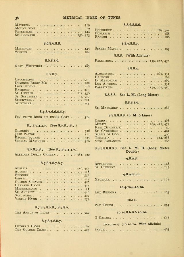 Services for Congregational Worship. The New Hymn and Tune Book page 544