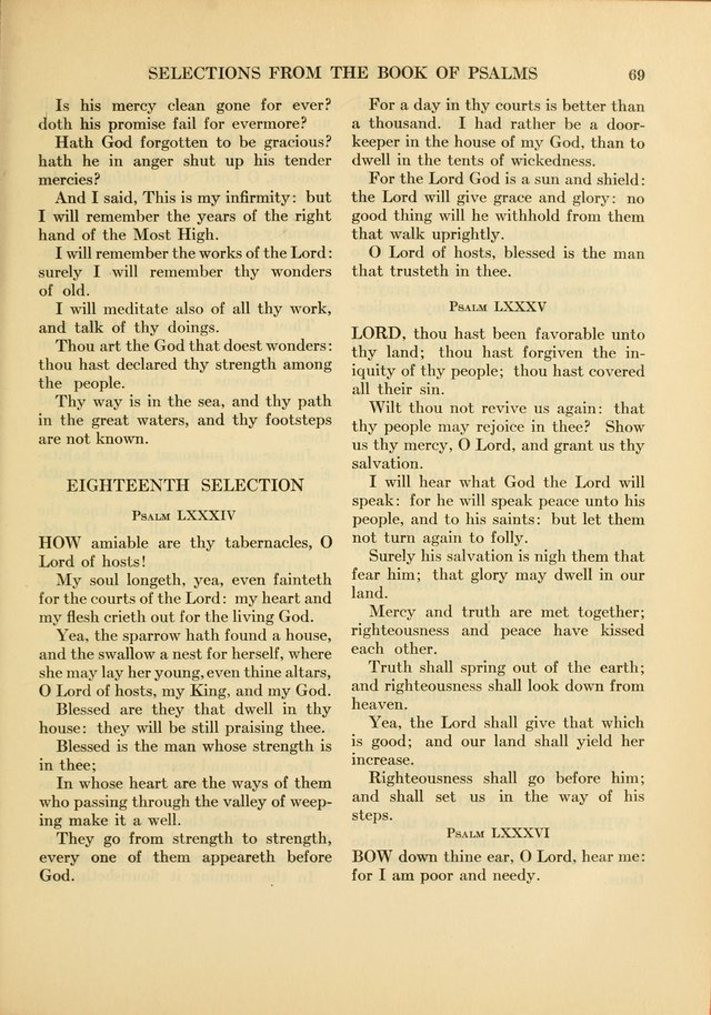 Services for Congregational Worship. The New Hymn and Tune Book page 69