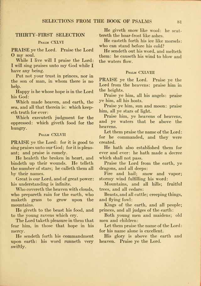 Services for Congregational Worship. The New Hymn and Tune Book page 81