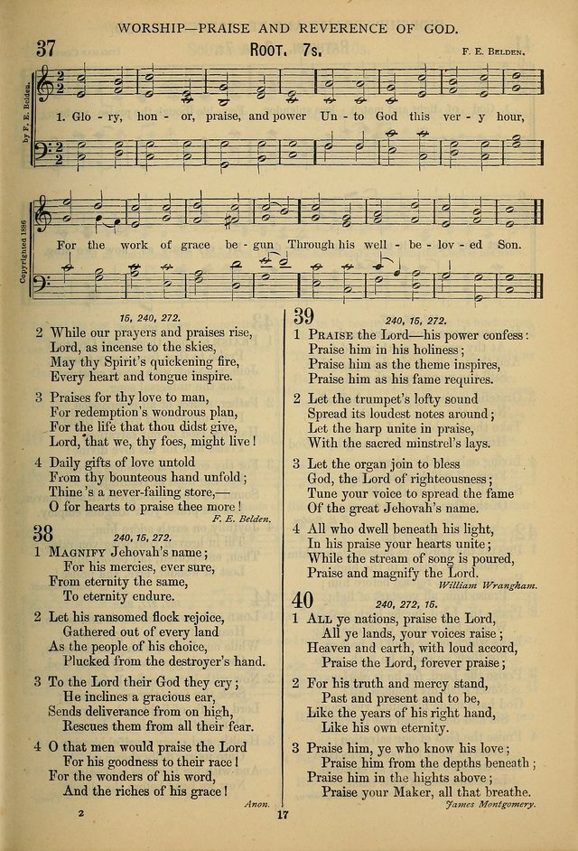 The Seventh-Day Adventist Hymn and Tune Book: for use in divine worship page 17