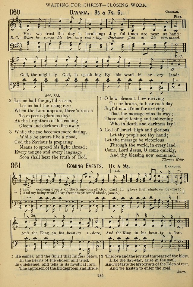 The Seventh-Day Adventist Hymn and Tune Book: for use in divine worship page 286