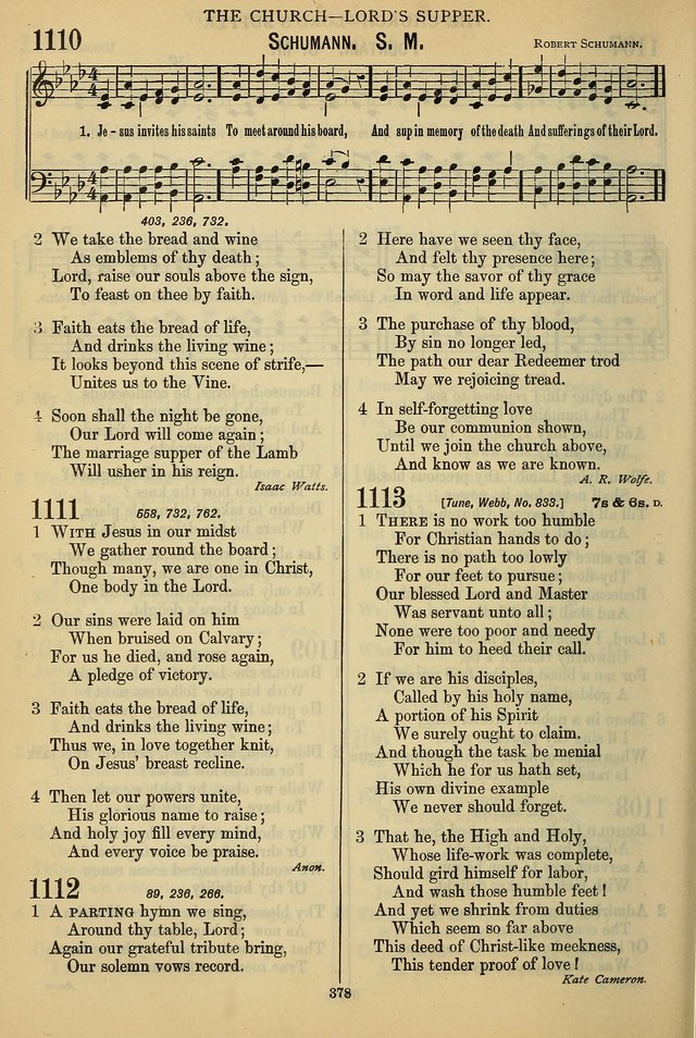 The Seventh-Day Adventist Hymn and Tune Book: for use in divine worship page 378