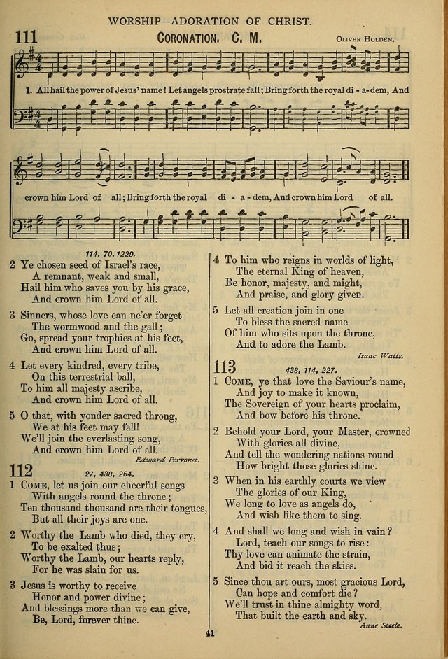 The Seventh-Day Adventist Hymn and Tune Book: for use in divine worship page 41