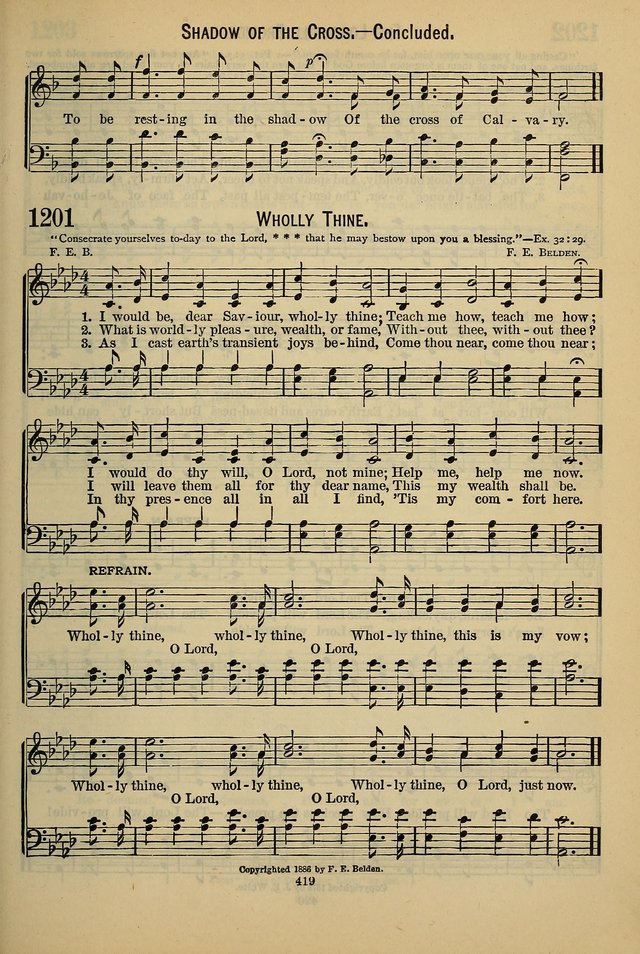 The Seventh-Day Adventist Hymn and Tune Book: for use in divine worship page 419